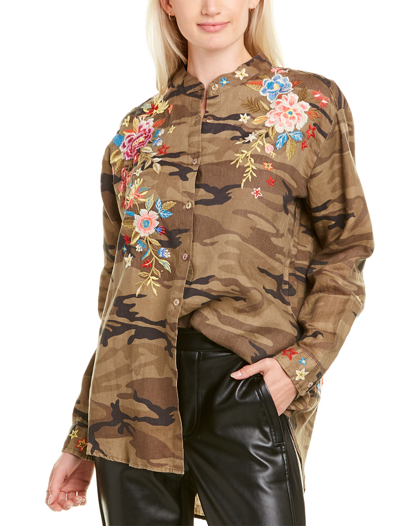 Image of Johnny Was Amara Linen Shirt