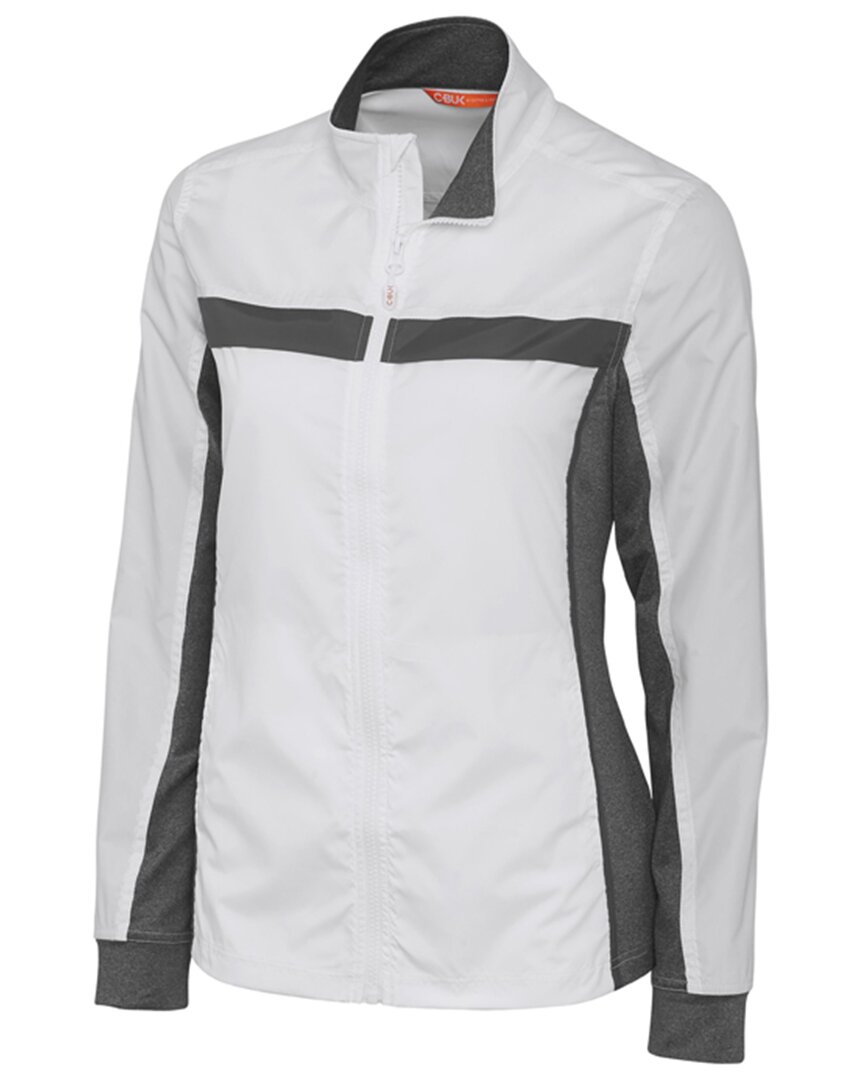 Shop Cutter & Buck Swish Full-zip Jacket In White