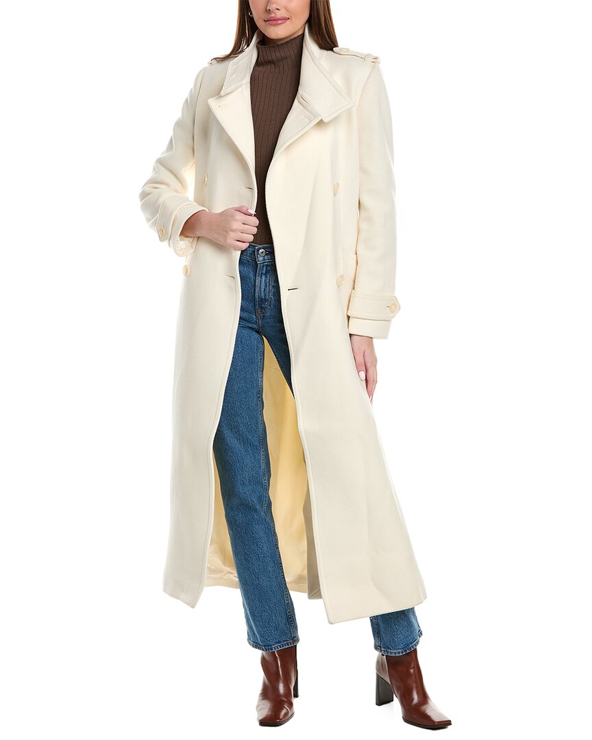 Shop Reiss Taylor Wool Coat In White