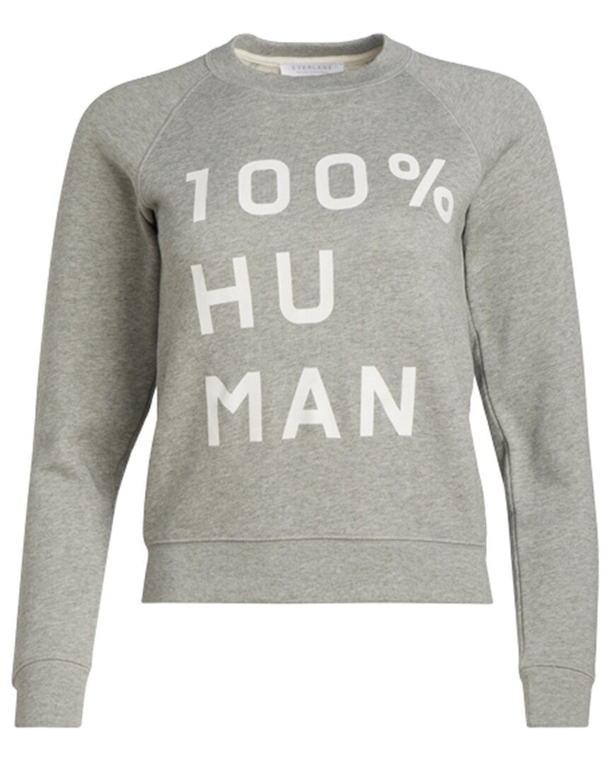 Everlane The Slim Classic French Terry Crew Sweater In Gray