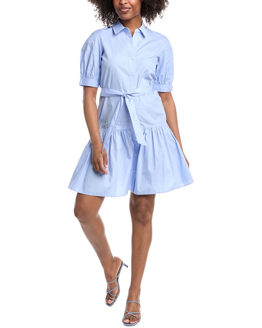 Derek Lam 10 Crosby Luma Shirtdress In Blue