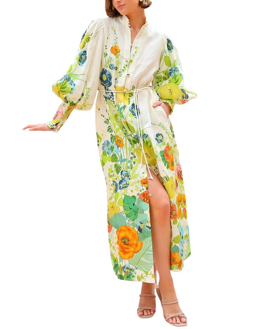 Amina Glam Linen-blend Dress