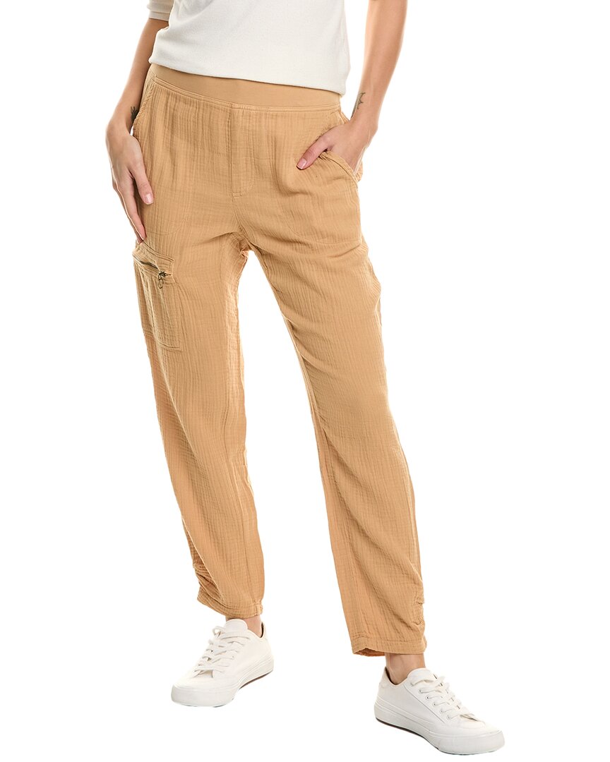 Xcvi Landry Slim Pant In Brown