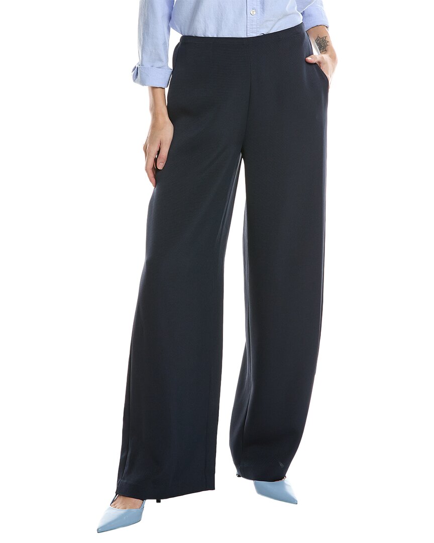 Shop Theory Wide Leg Pant In Blue