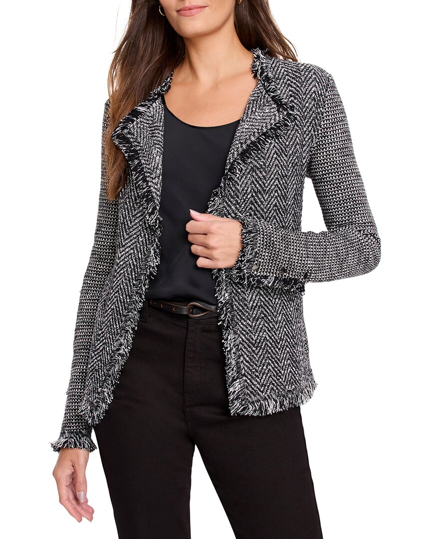 Nic + Zoe Nic+zoe Petite Fringe Mix Knit Jacket