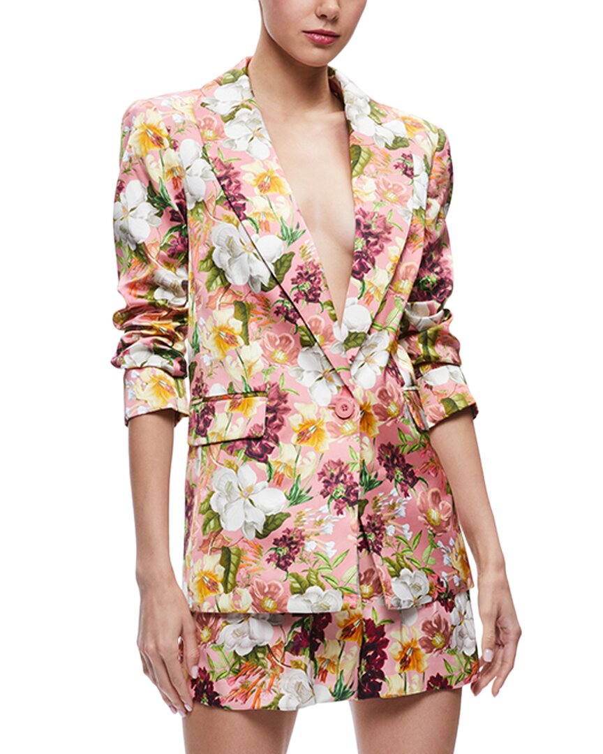 Alice And Olivia Blazer Mit Blumen-print