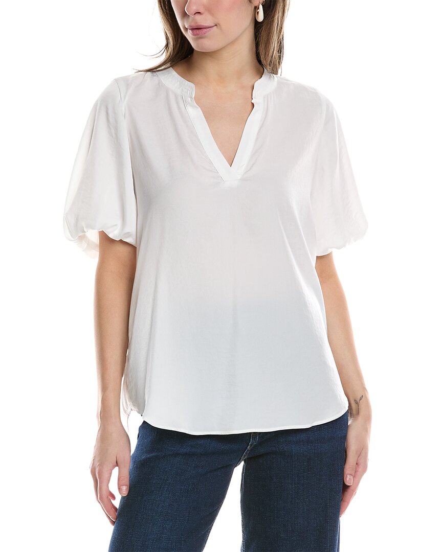 Vince Camuto Puff Sleeve Blouse In White
