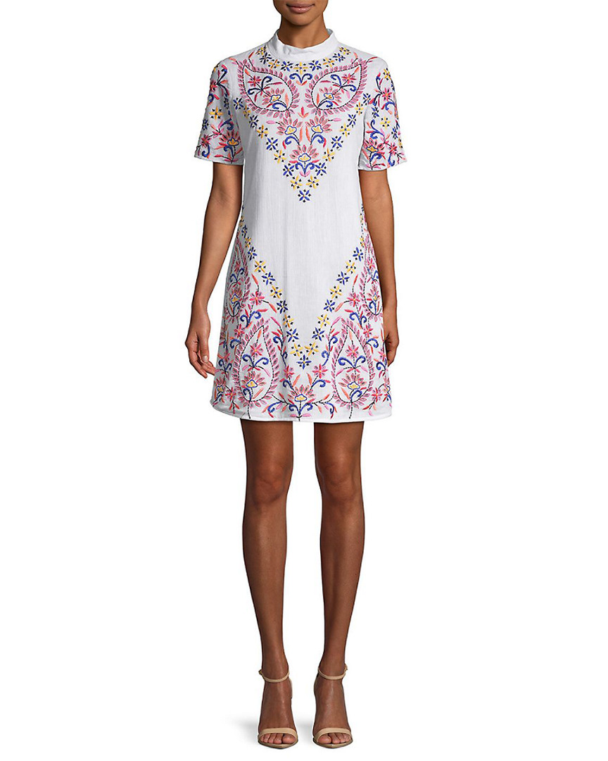 Image of Kas New York Embroidered T-Shirt Dress