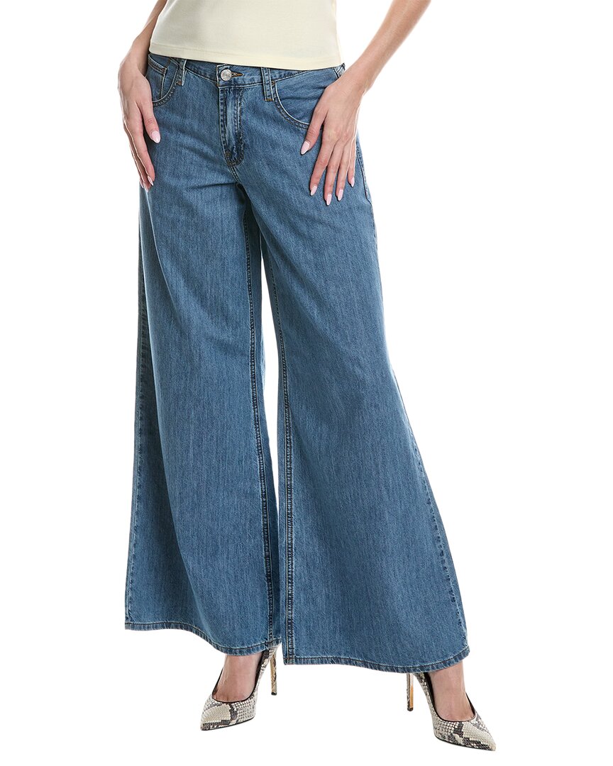 Shop Frame Denim Le Mid Happy Indigo Wide Leg Jean