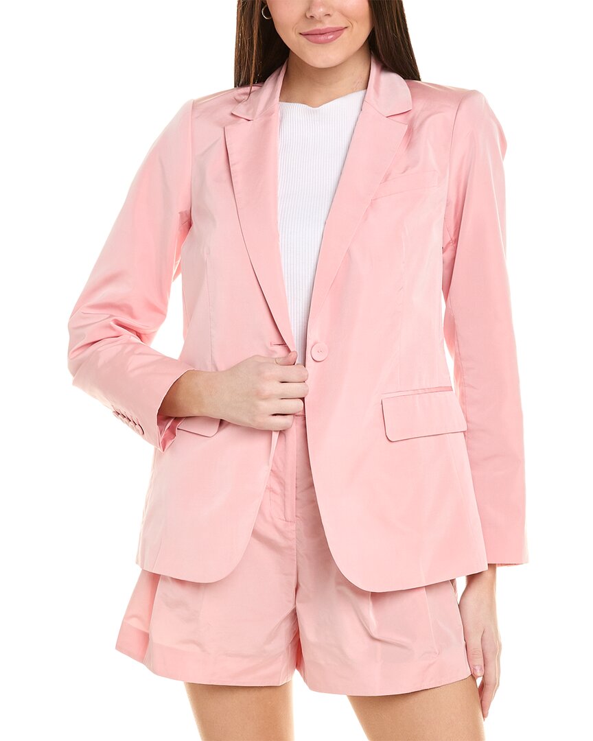 Shop Ungaro Jenn Taffeta Jacket In Pink