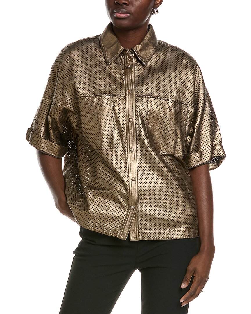 Brunello Cucinelli Leather Shirt