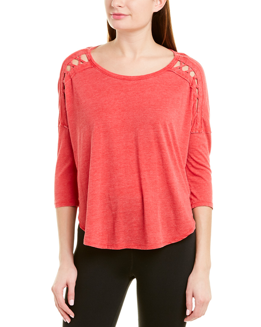 Image of Betsey Johnson Crisscross Cutout T-Shirt