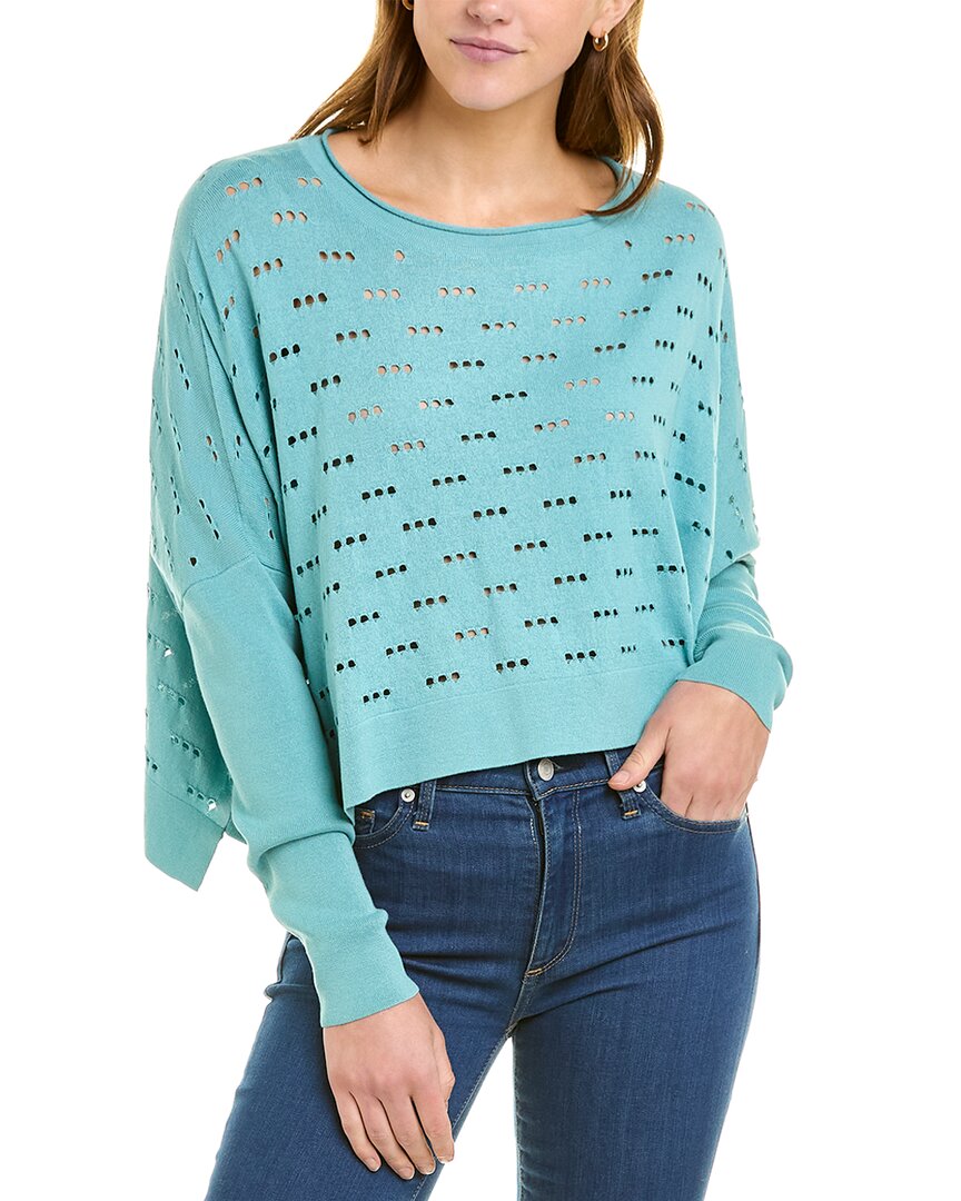 Planet 3 Hole Punch Sweater In Blue