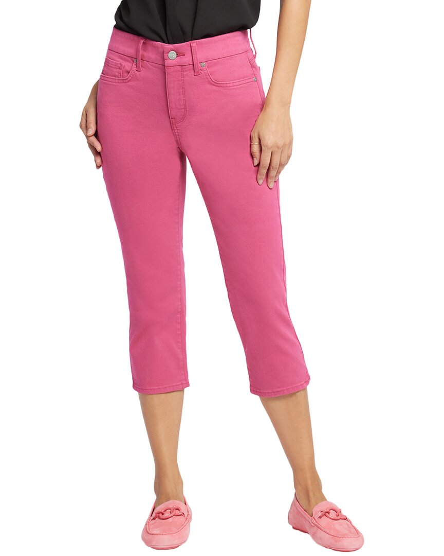 Nydj Straight Raspberry Pink Crop Jean