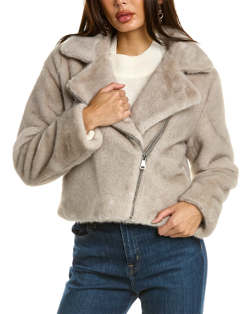 Adrienne Landau Jacket In Grey
