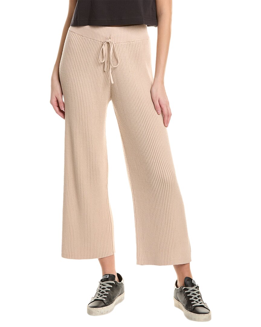 Shop Chrldr Claudia Flare Knit Pant In Brown