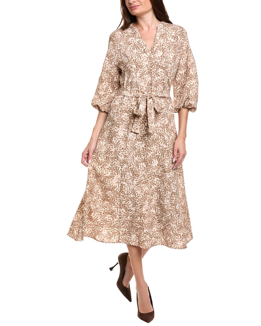Vince Camuto V-neck Maxi Dress In Brown
