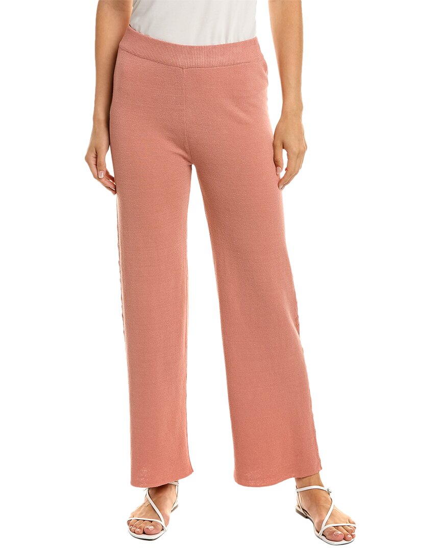 Shop Knitss Elisa Linen-blend Pant In Pink