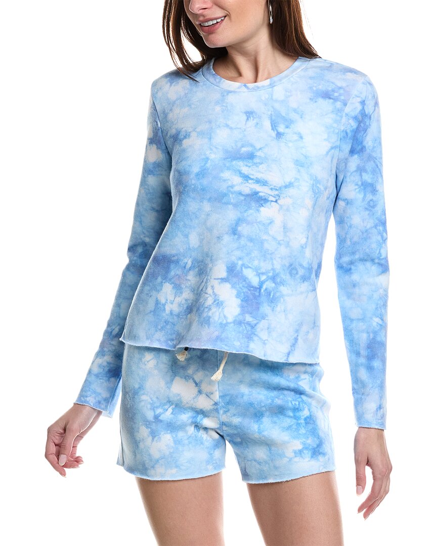 Shop Sol Angeles Tides Raw Pullover In Blue