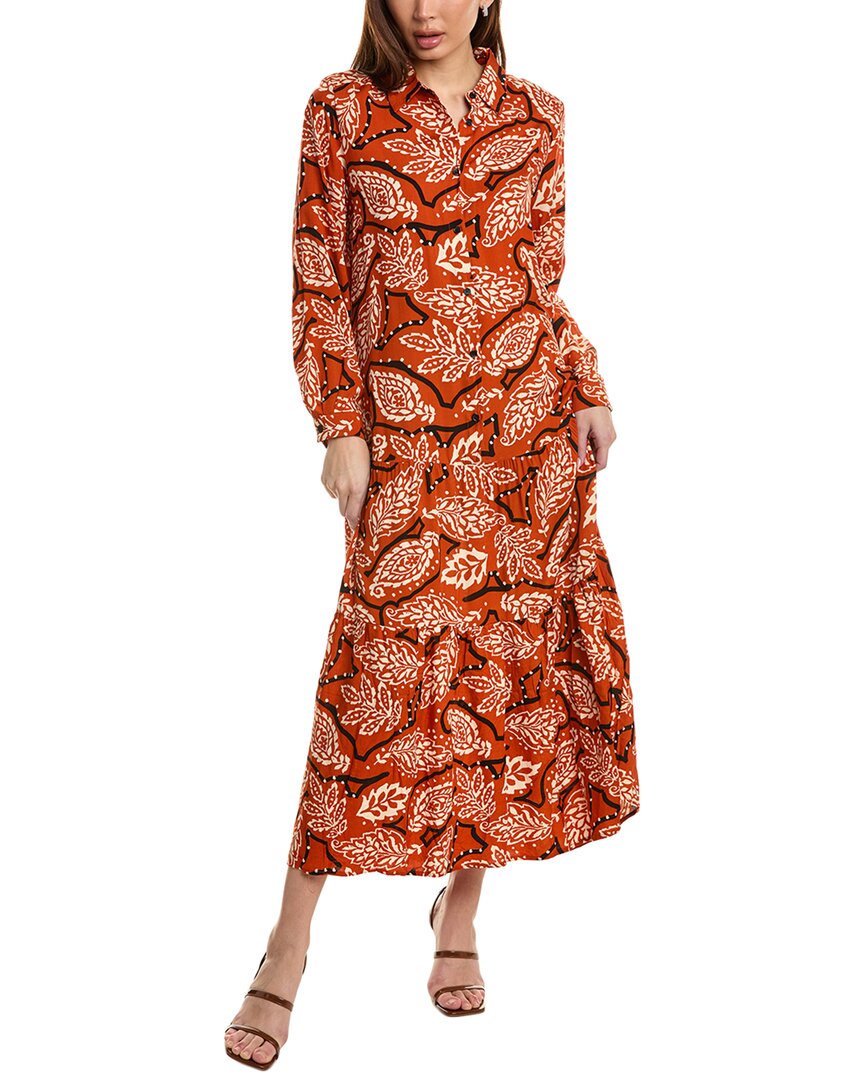 Anna Kay Macadamia Midi Dress In Orange