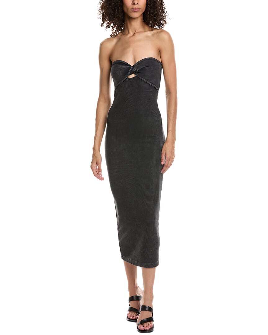 JOHN ELLIOTT JOHN ELLIOTT MINERAL WASH GEMINI RIB TWIST MAXI DRESS