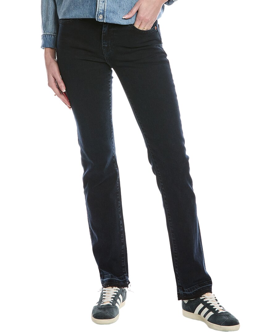 Re/done Super Slim Blackenblue Jean In Blue