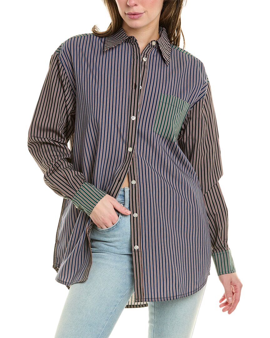 Shop Solid & Striped The Oxford Tunic In Blue