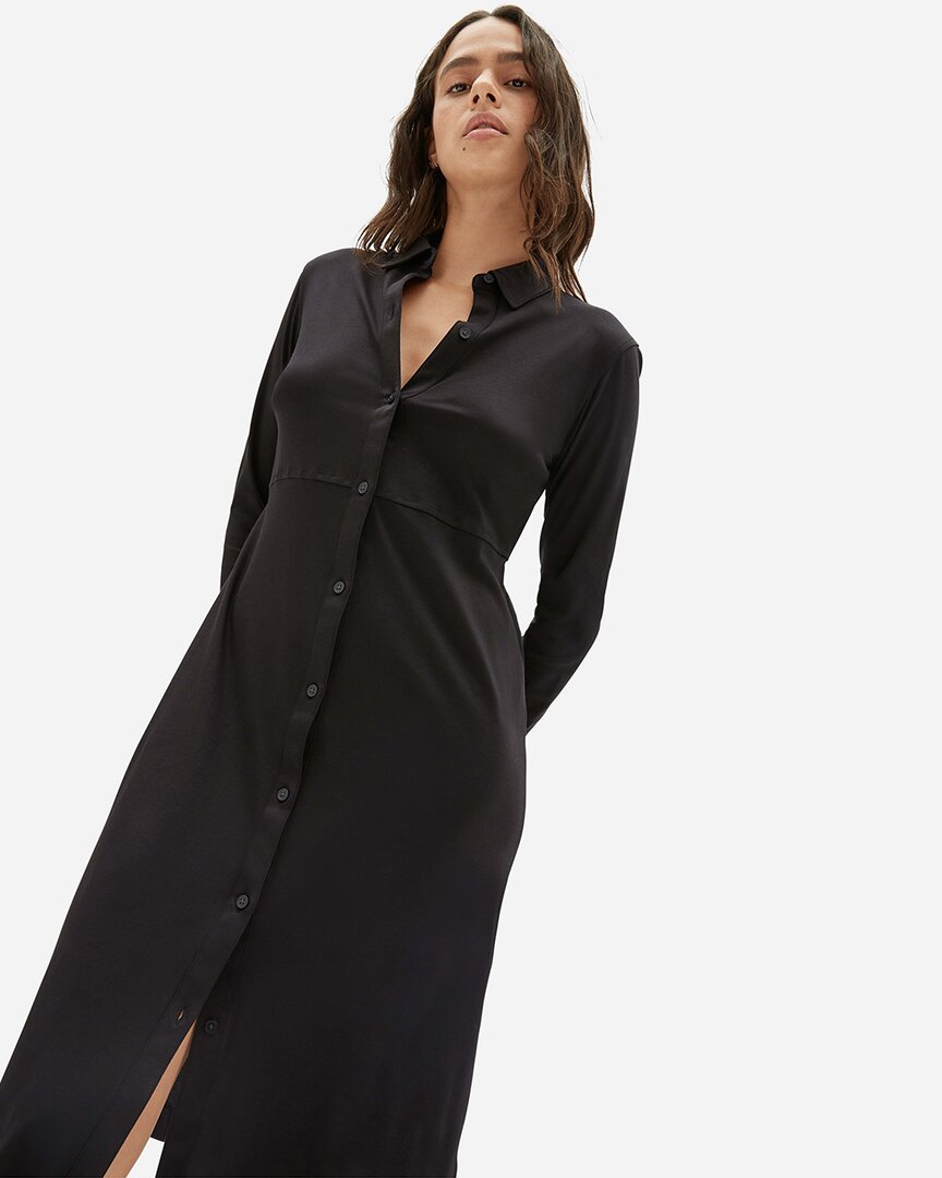Everlane The Luxe Shirt In Black