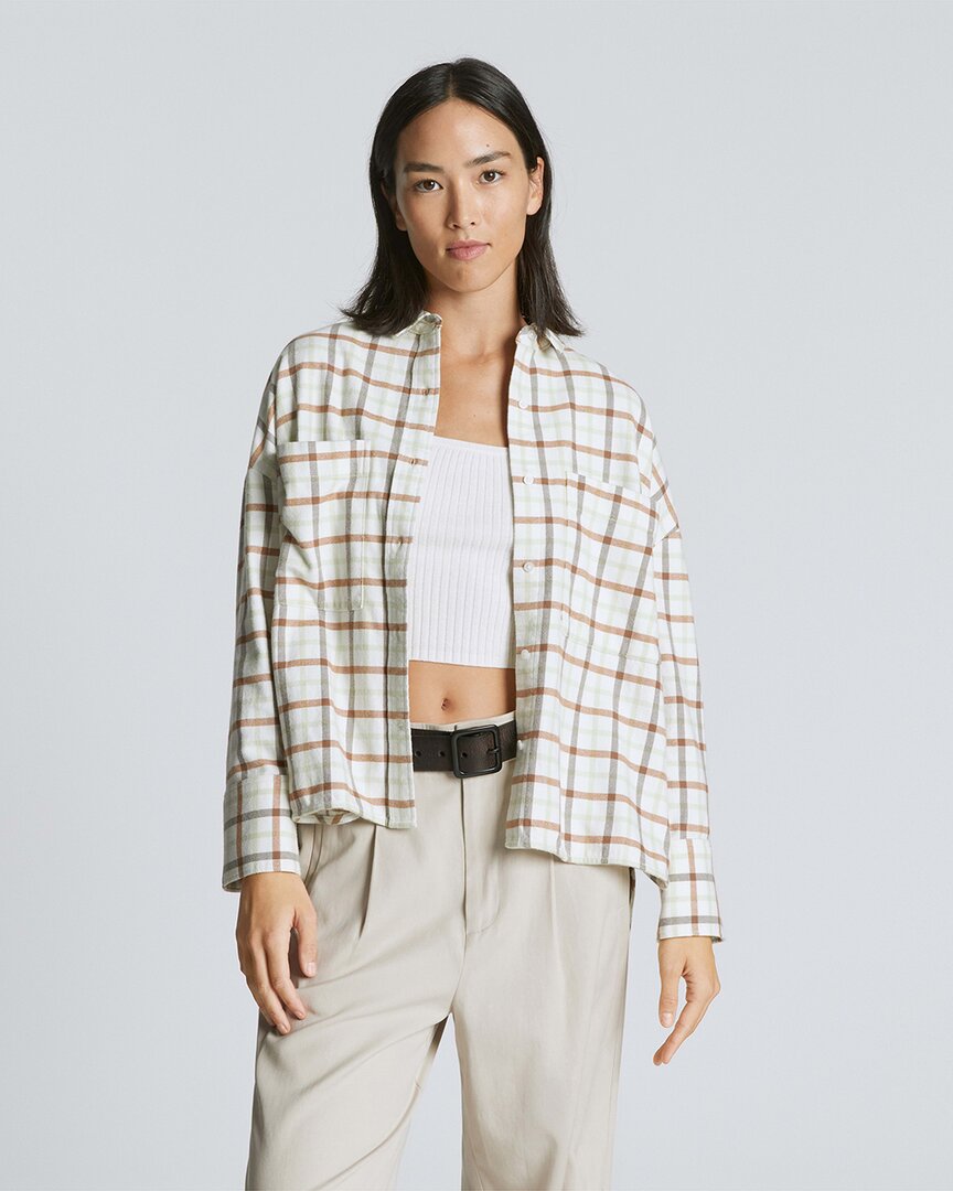 Everlane The Boxy Flannel Shirt In Neutral
