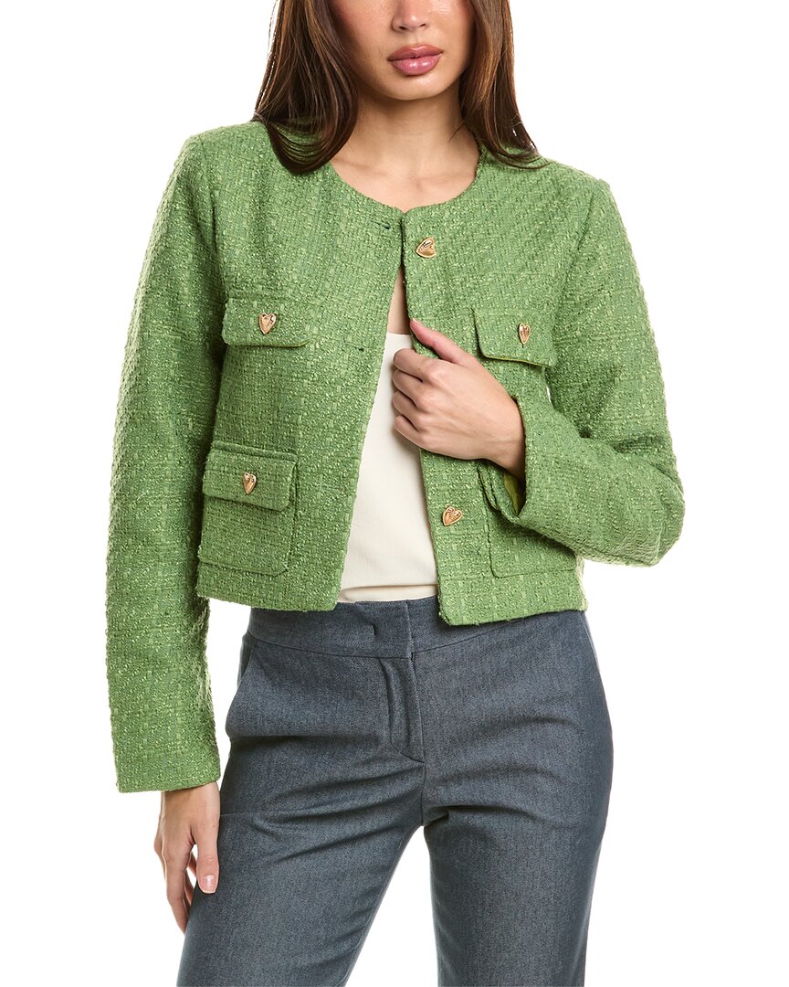 Shop Colette Rose Jacket In Green