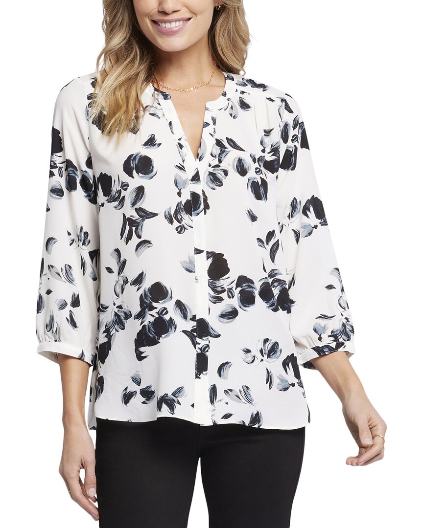 Nydj High-low Crepe Blouse