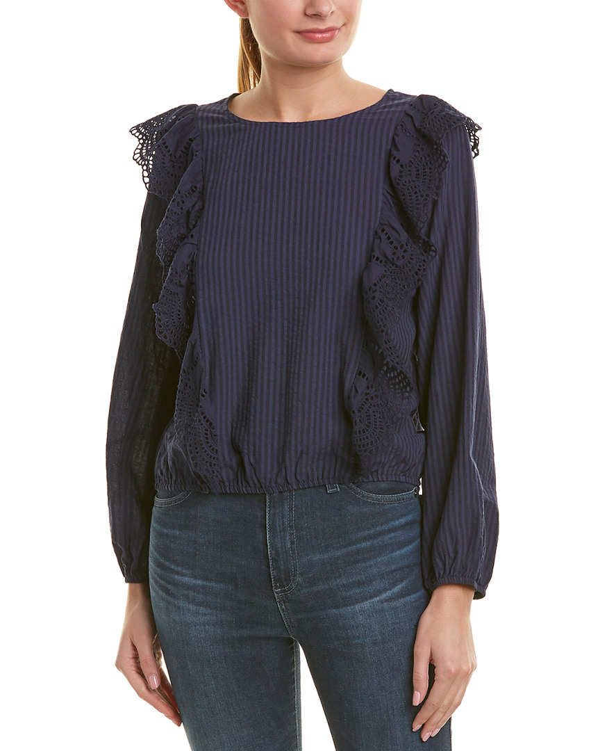 Image of Allison New York Ruffle Lace Top