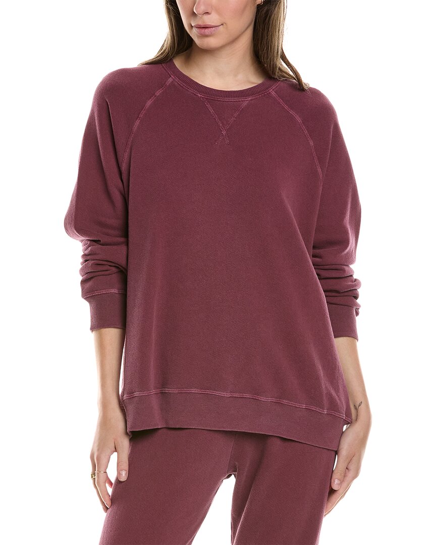 Shop The Great The Slouch Sweatshirt In Red