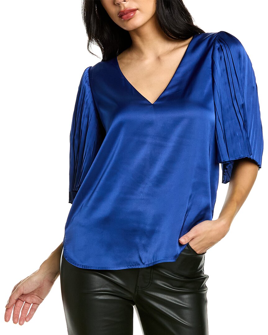 REBECCA TAYLOR PLEATED BLOUSE