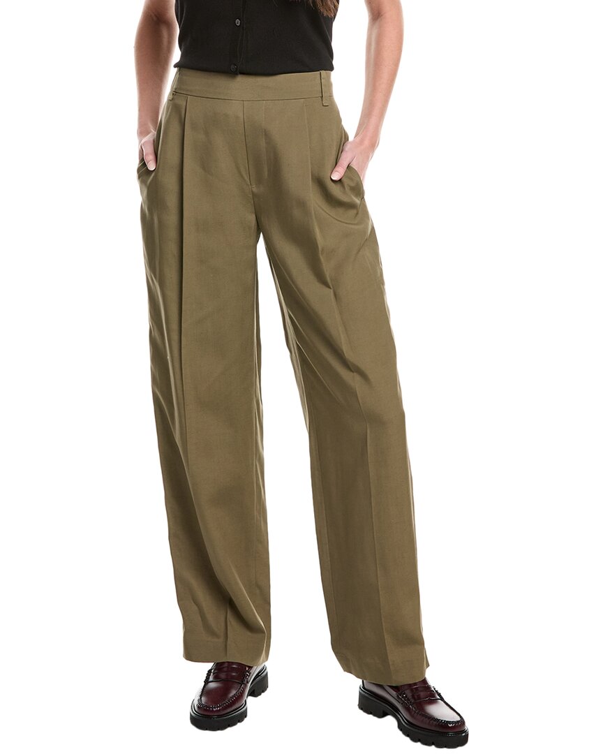 VINCE VINCE STRAIGHT LEG LINEN-BLEND PANT