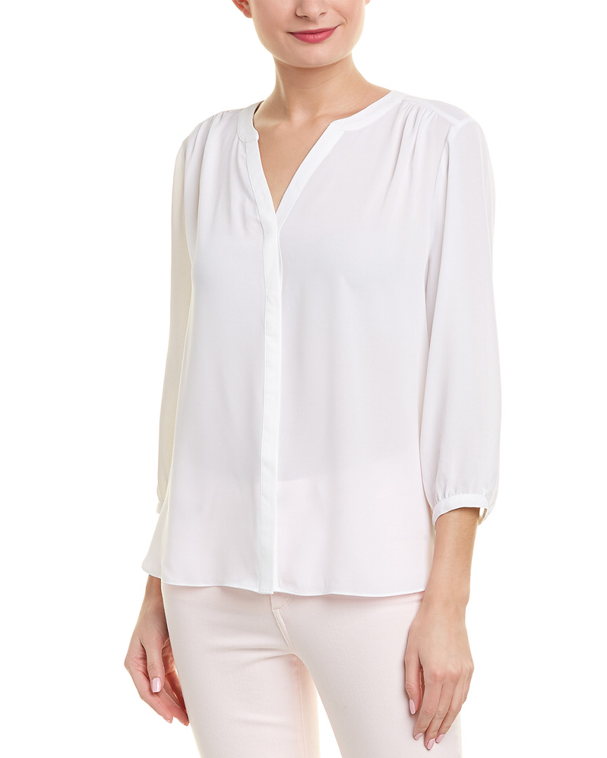 nydj pleated blouse