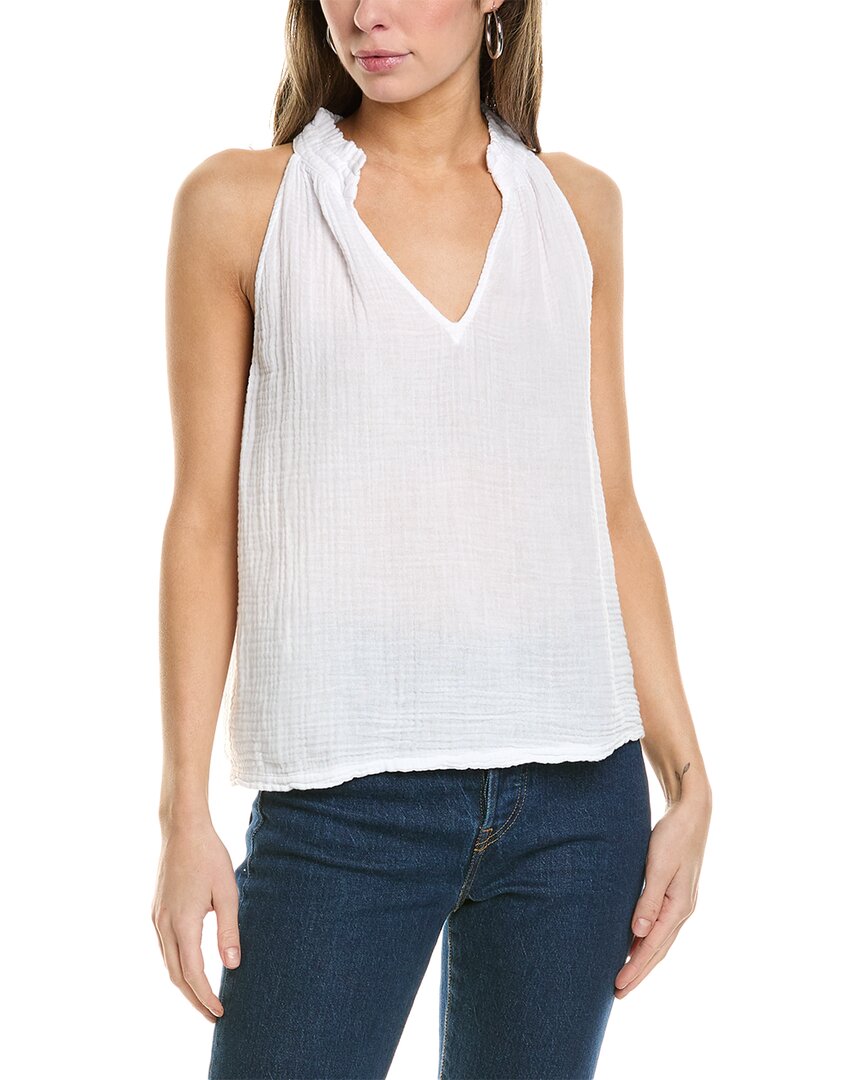Michael Stars Viola Gauze Tank In White