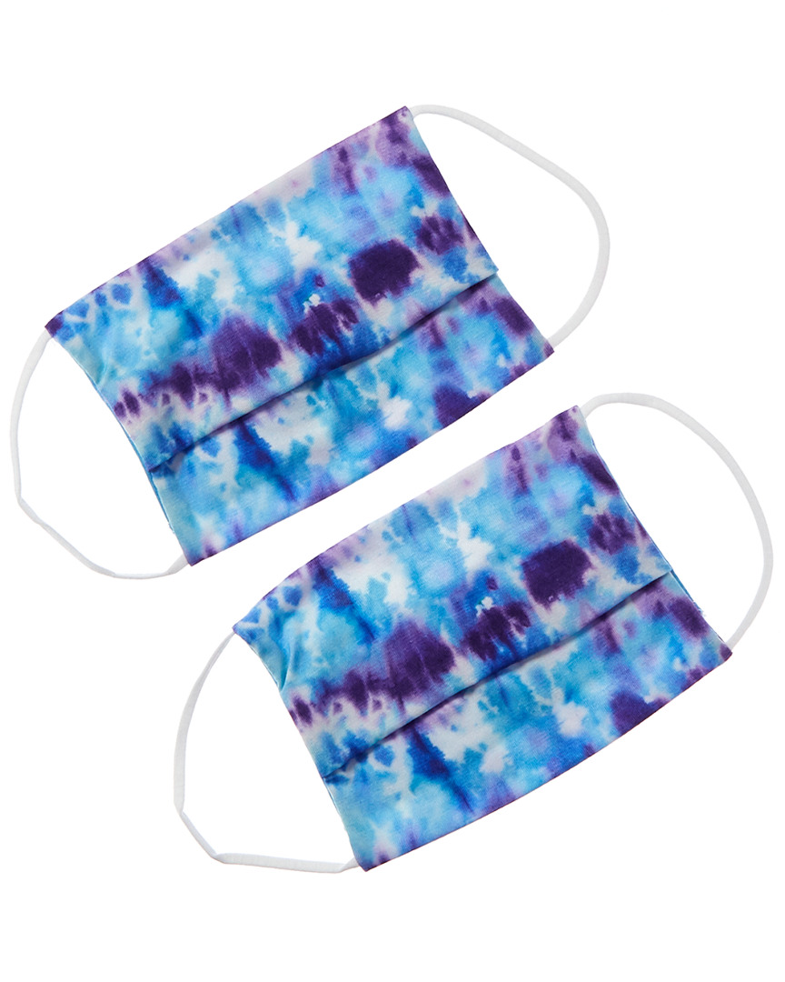 Amp American Mask Project Set Of 2 Cloth Face Mask In Purple
