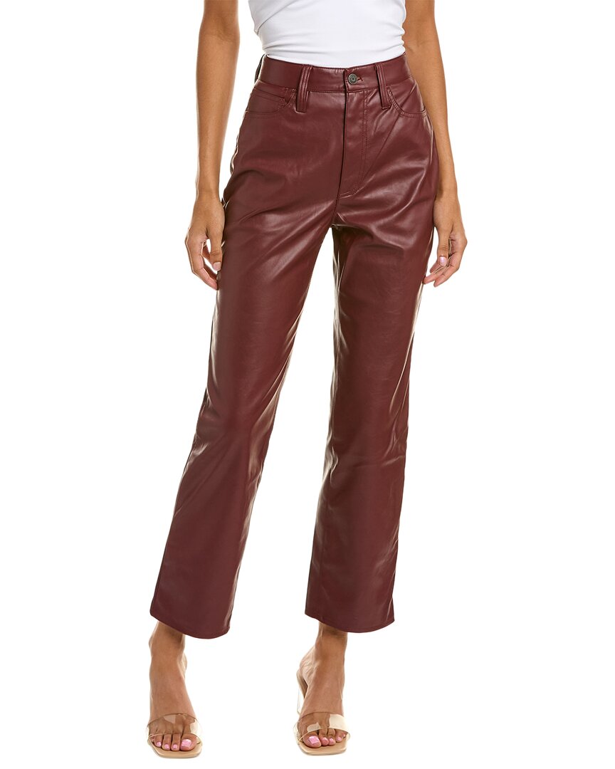 Shop Madewell Perfect Vintage Dark Cabernet Straight Jean In Red