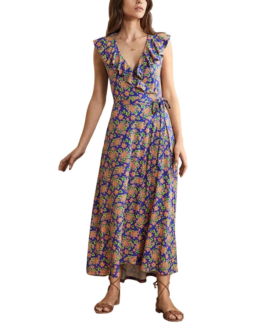 Boden Saskia Wrap Jersey Maxi Dress In Multi | ModeSens