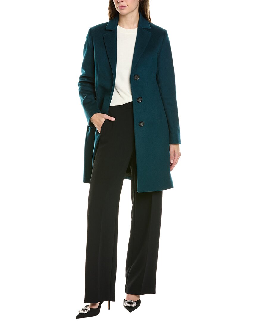Cinzia Rocca Wool & Cashmere-blend Coat In Green