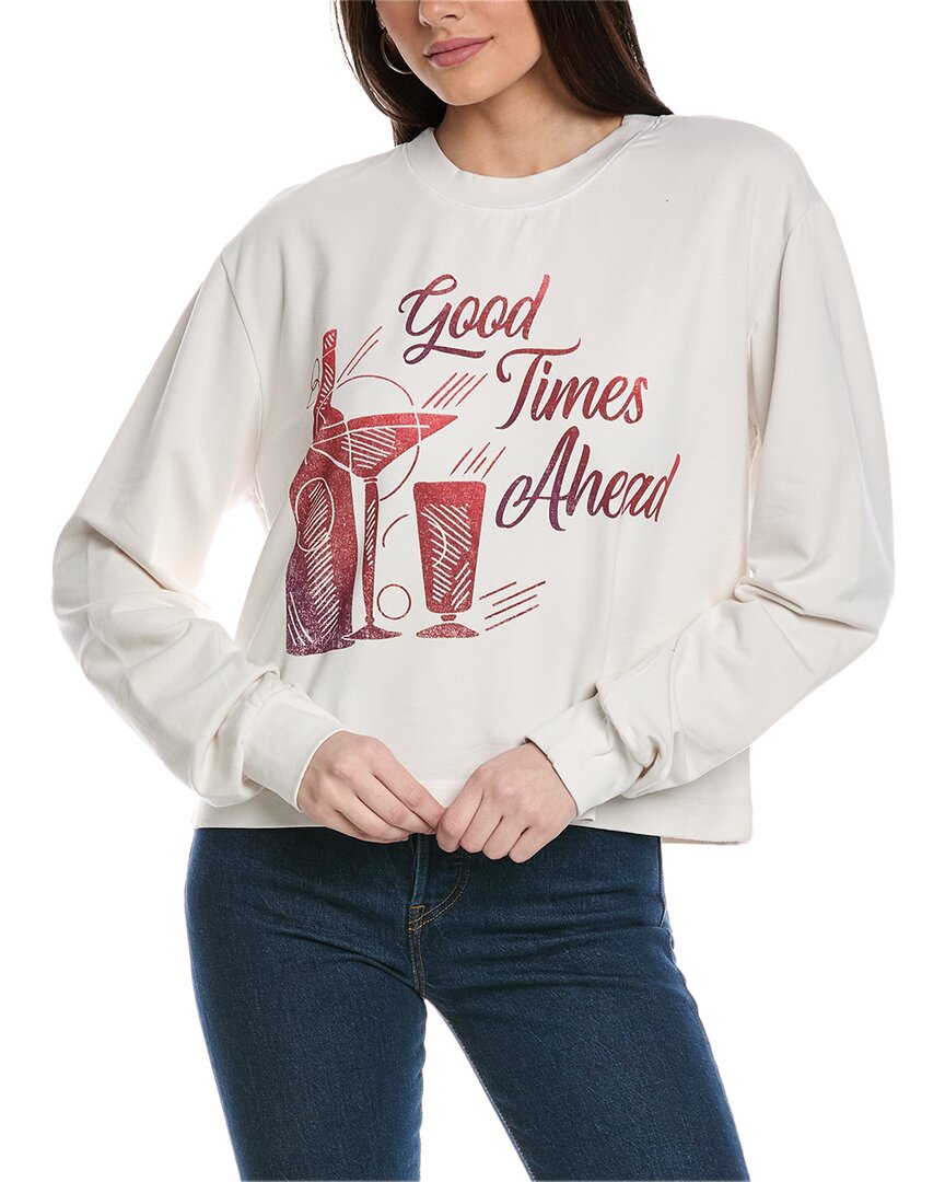 Shop Project Social T Good Times Ahead Sweatshirt In White