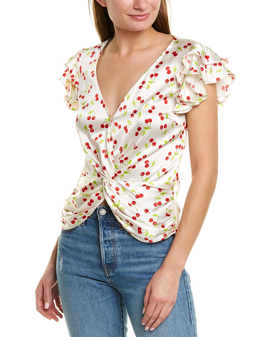 Image of Caroline Constas Rheya Silk-Blend Blouse