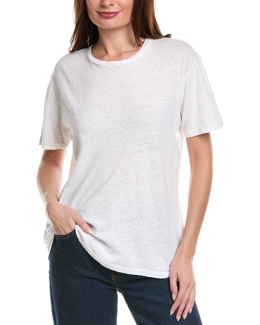 Mother The Rowdy Linen-blend T-shirt