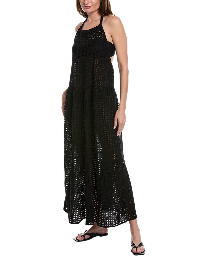 Shop Solid & Striped The Kai Maxi Dress In Black