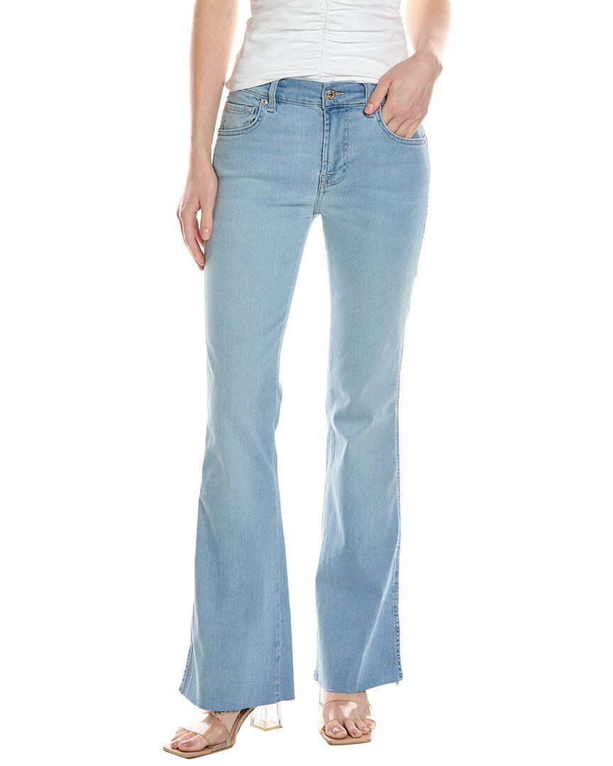 Shop 7 For All Mankind Light Blue Tailorless Bootcut Jean