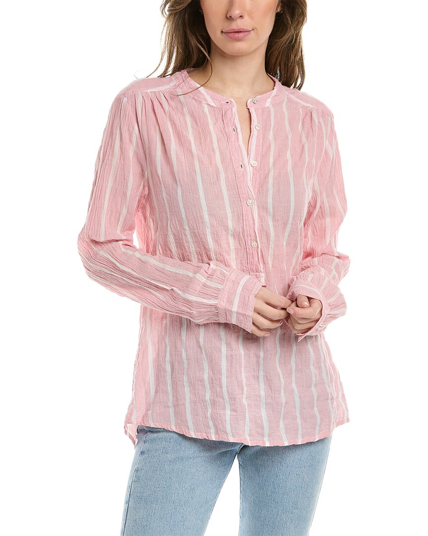 Dylan Banded Collar Shirt In Pink | ModeSens