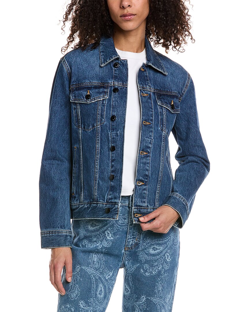 Shop The Kooples Denim Jacket In Blue