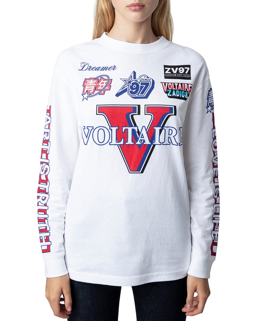 Shop Zadig & Voltaire Noane Voltaire Multibadge Shirt