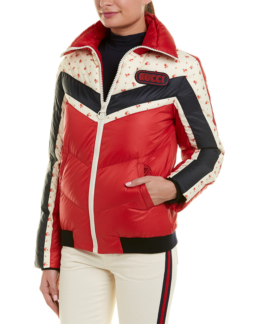 Download Gucci Down Puffer Jacket Women's Red 38 | eBay